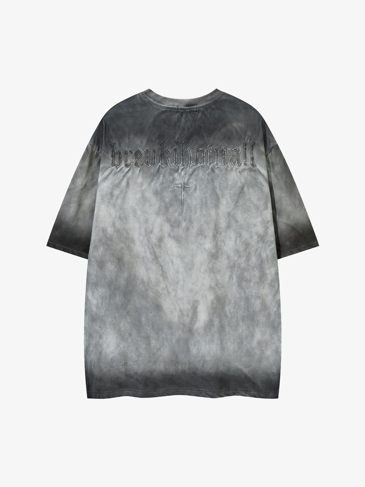 Oversized Cross and Studed T-Shirt 