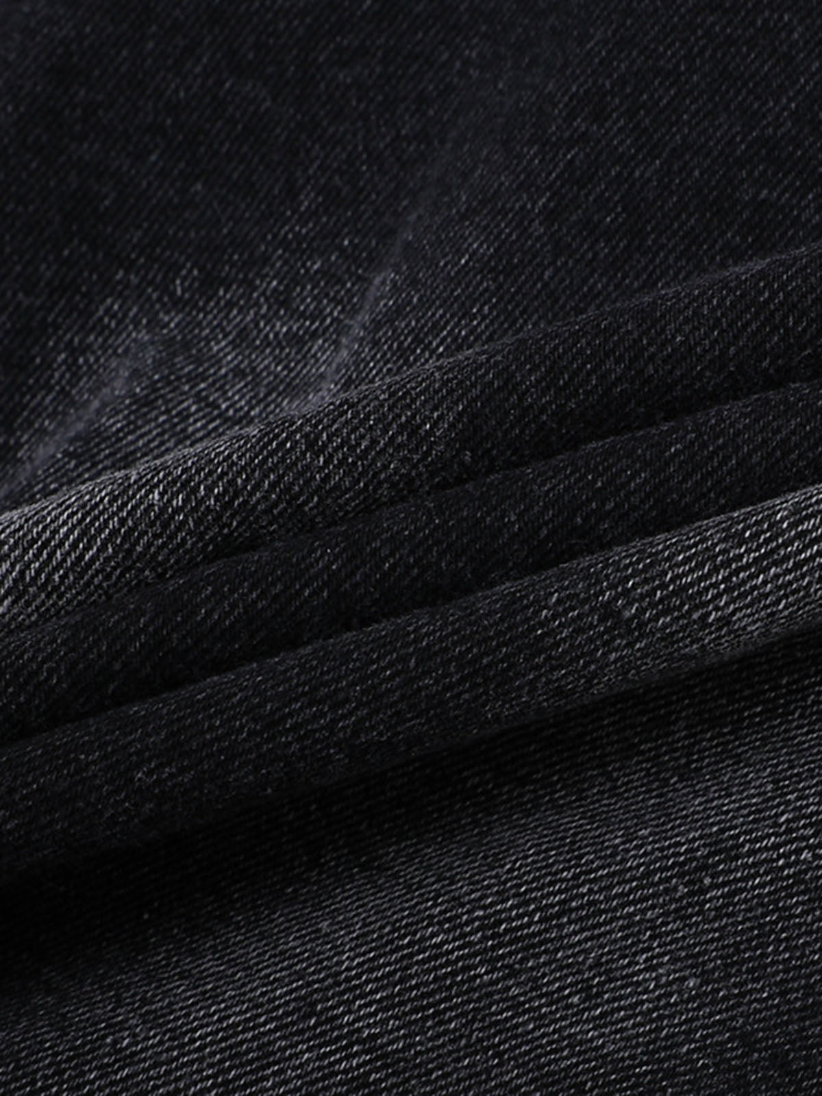 Thesupermade Old Washed Double Waistband Design Denim Jorts 