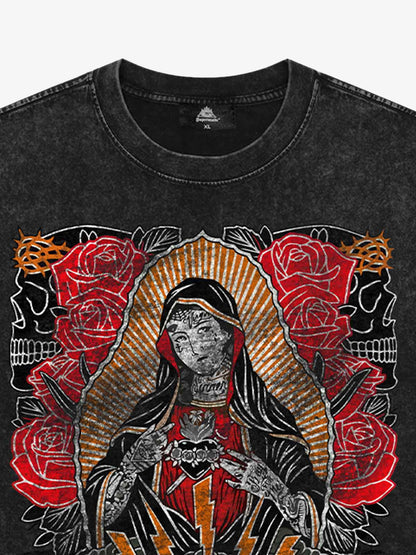 Original Vintage Virgin Mary Graphic T-Shirt 