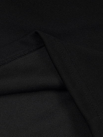 Elastic Letter Double Waist Shorts 