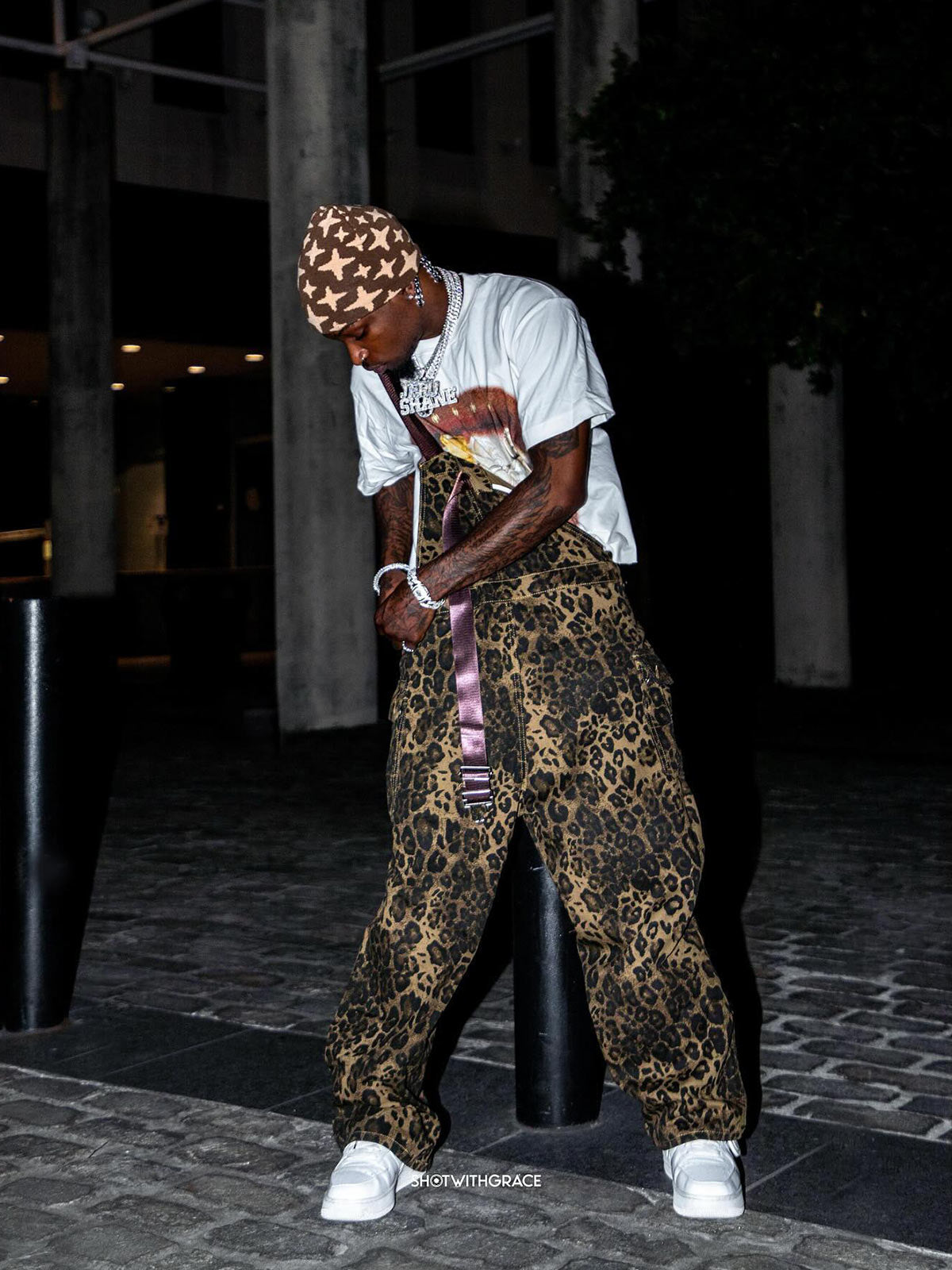 Thesupermade Leopard Print Street Style Workwear Overalls - 2020 
