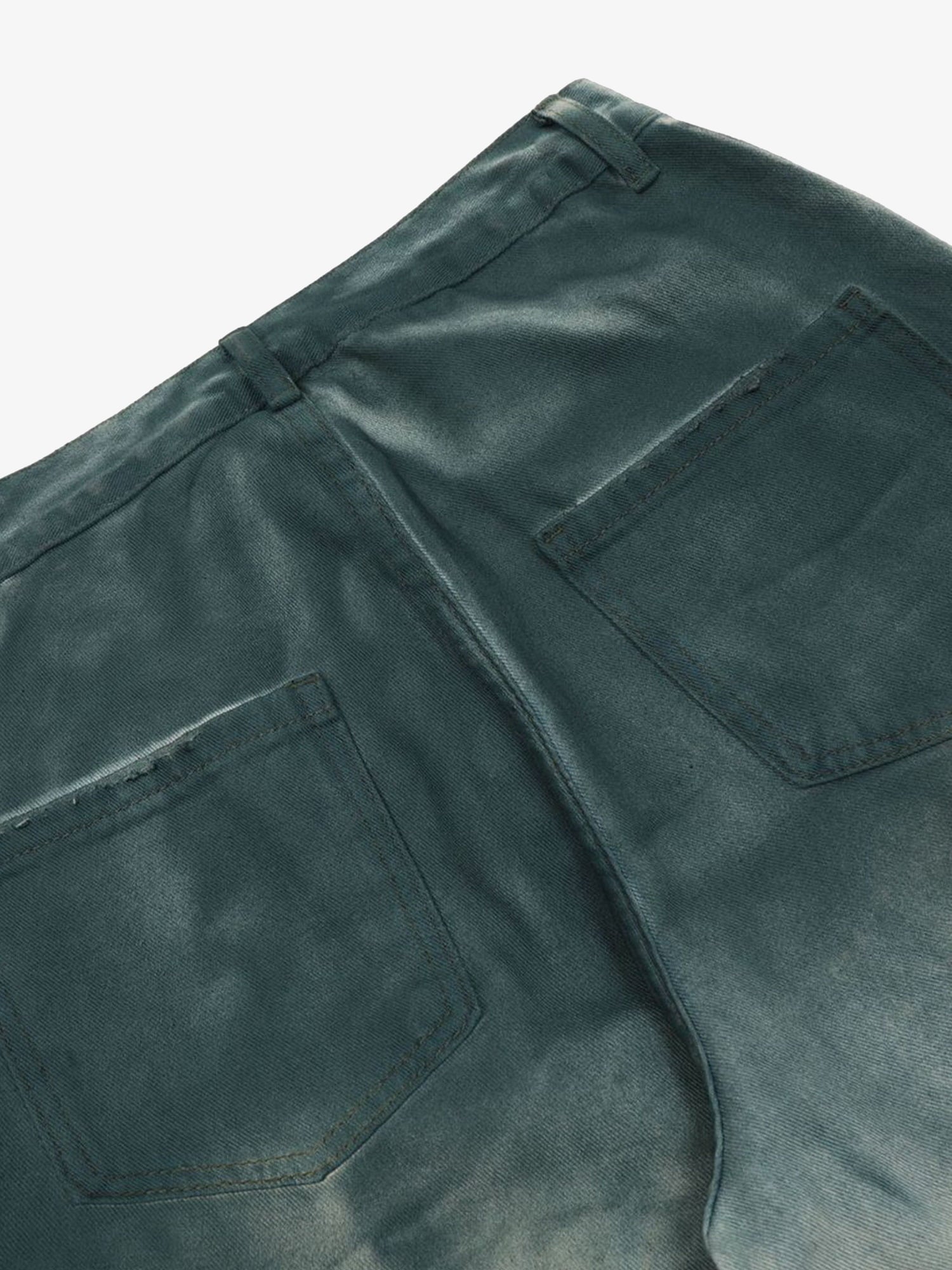 Thesupermade Gradient Dip Dye Wash Multi-Pocket Cargo Jeans - 2276 