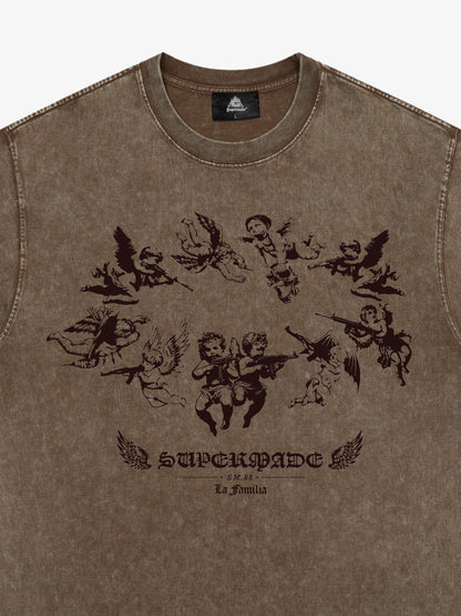 Original Vintage Angel Graphic Print T-Shirt 