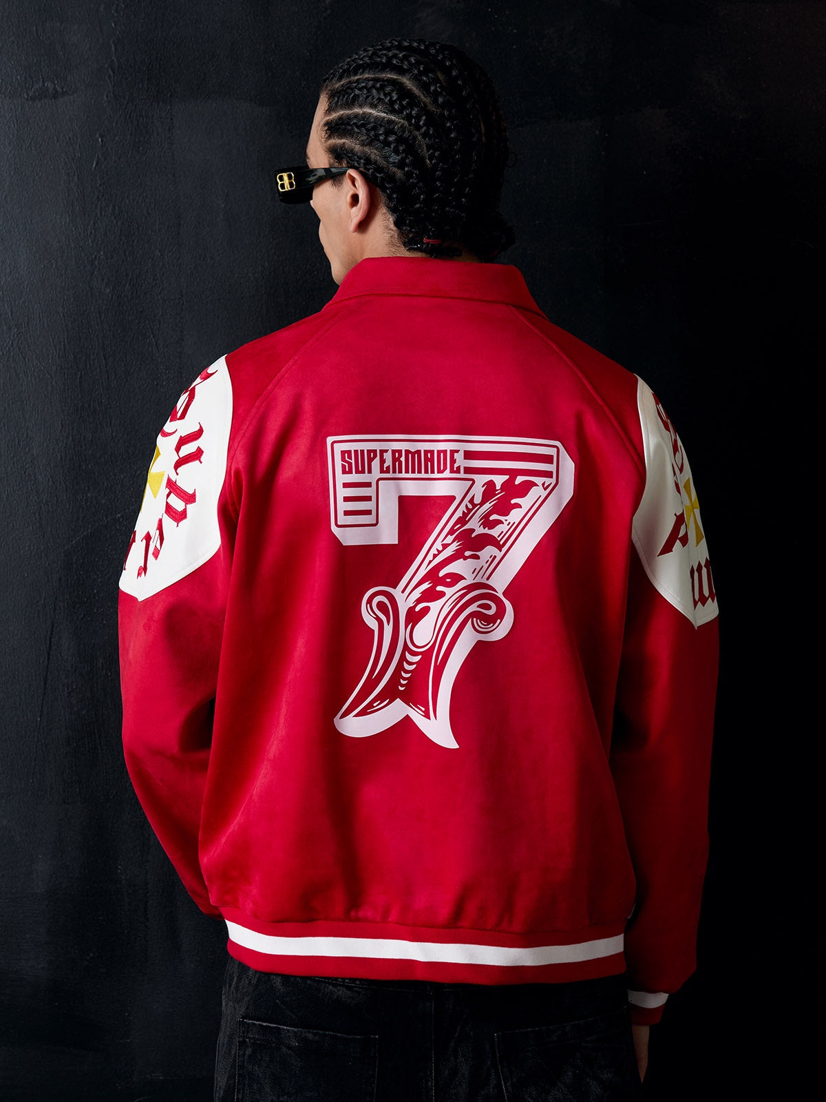 Original Contrast Color Varsity Jacket - 2349 
