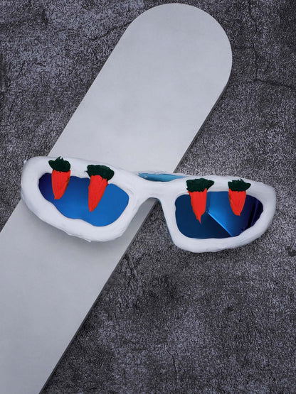 Fun Carrot-Embellished Sunglasses 