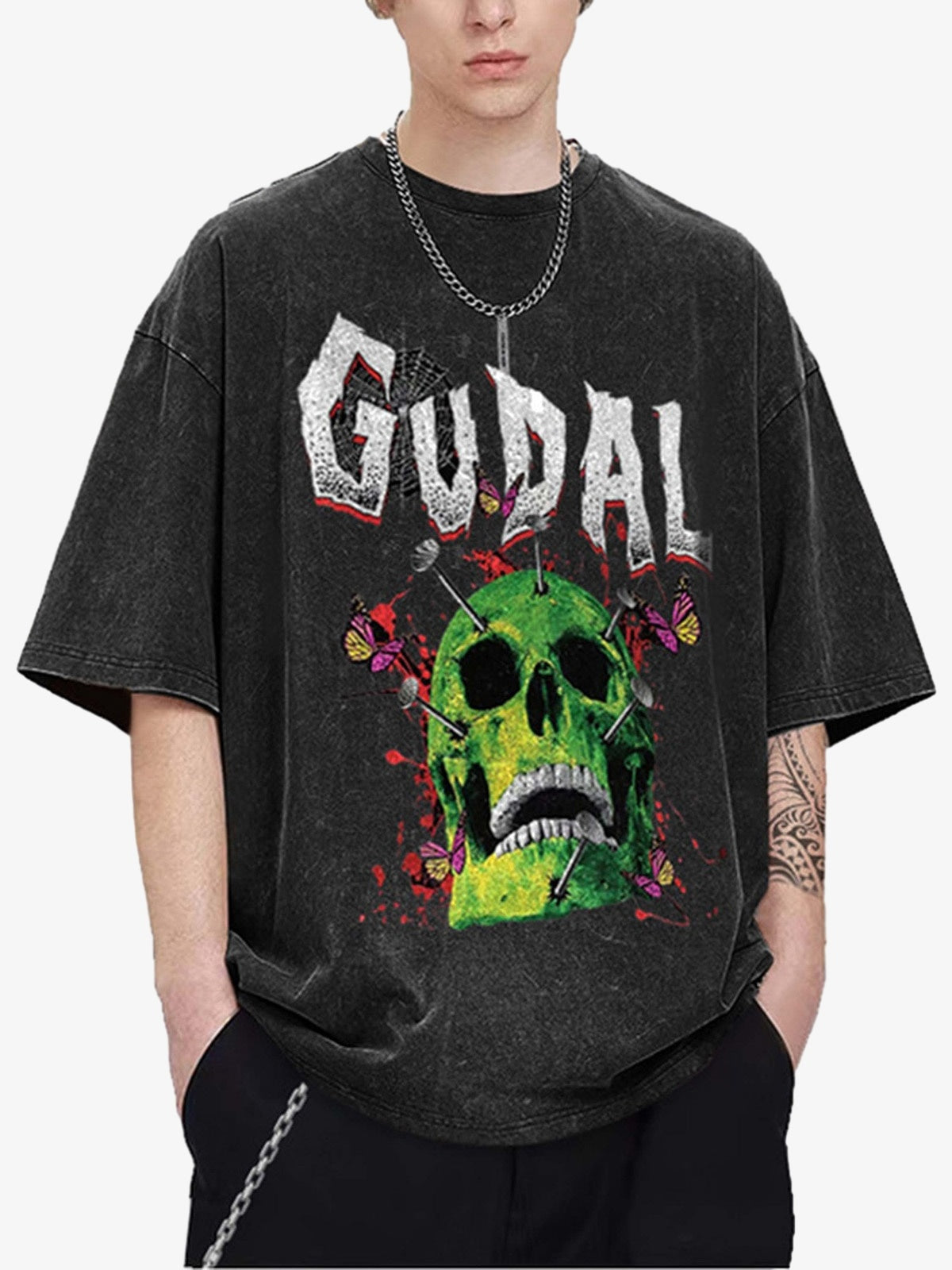 Thesupermade Vintage Washed And Aged T-shirt 