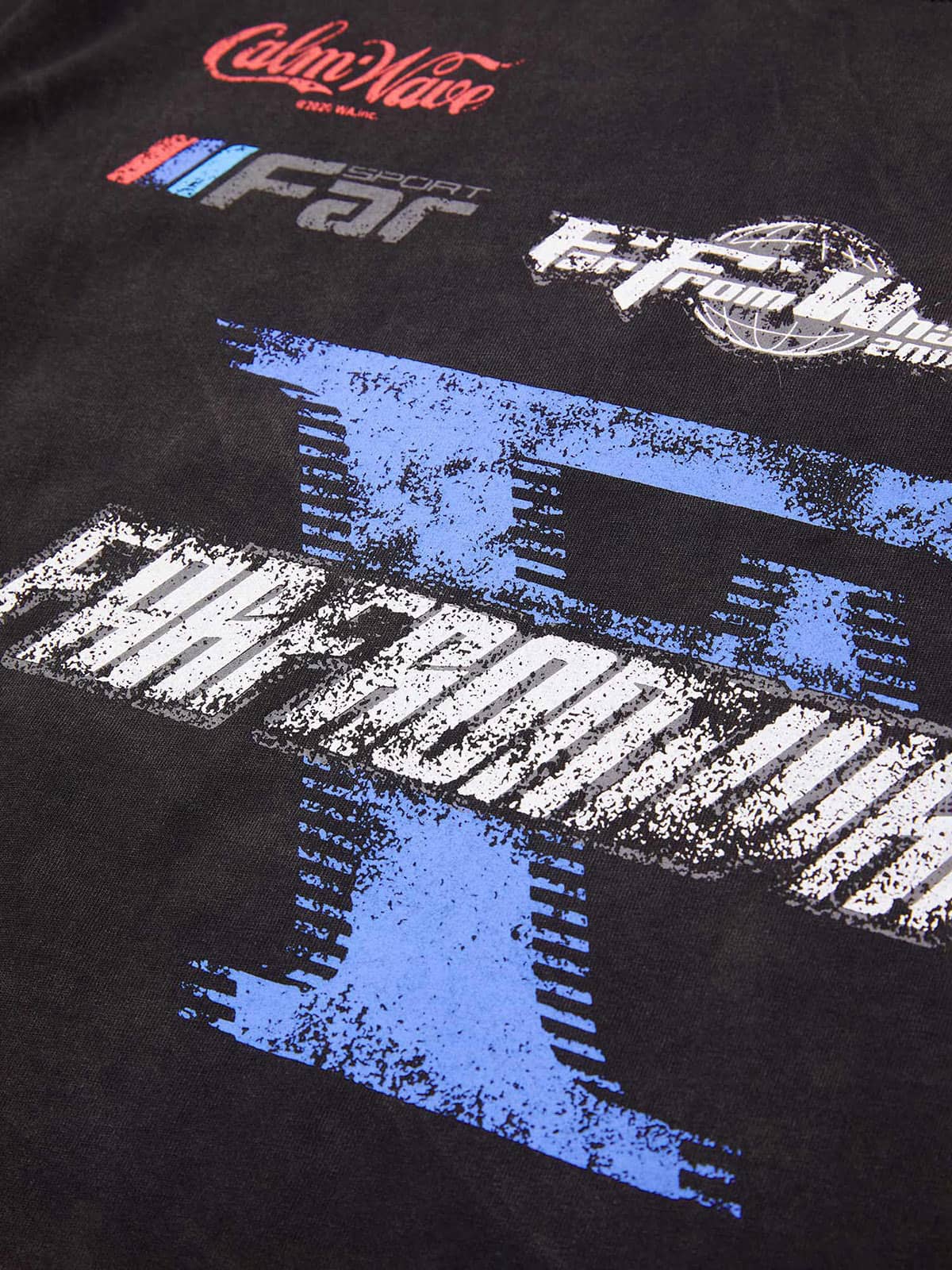 Thesupermade Racing Afterimage Lettering T-shirt 