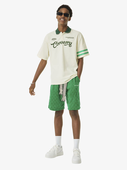 Thesupermade Embroidered Corduroy Shorts -1181 