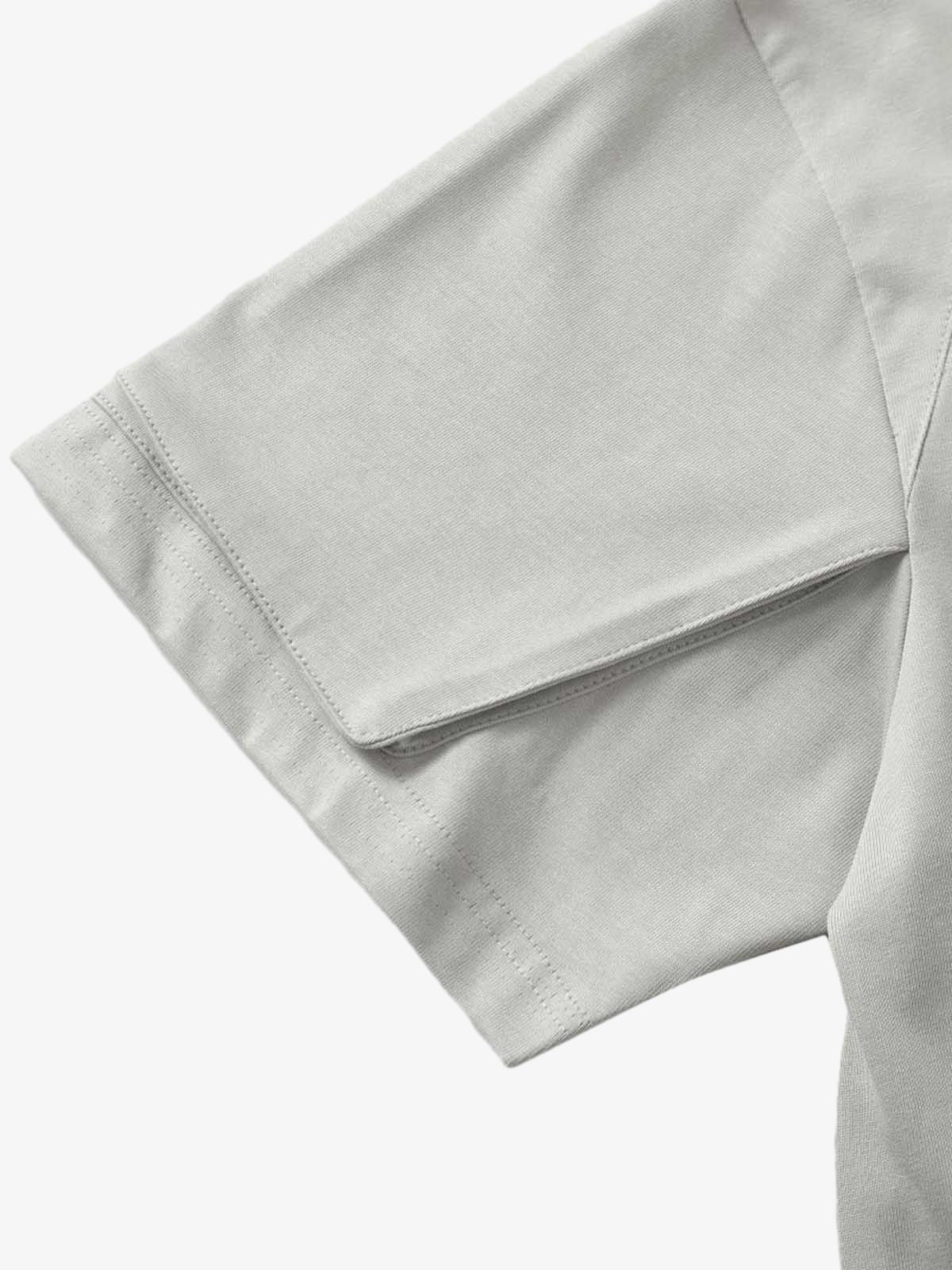 Retro Washed Deconstruction Functional Pocket T-shirt 