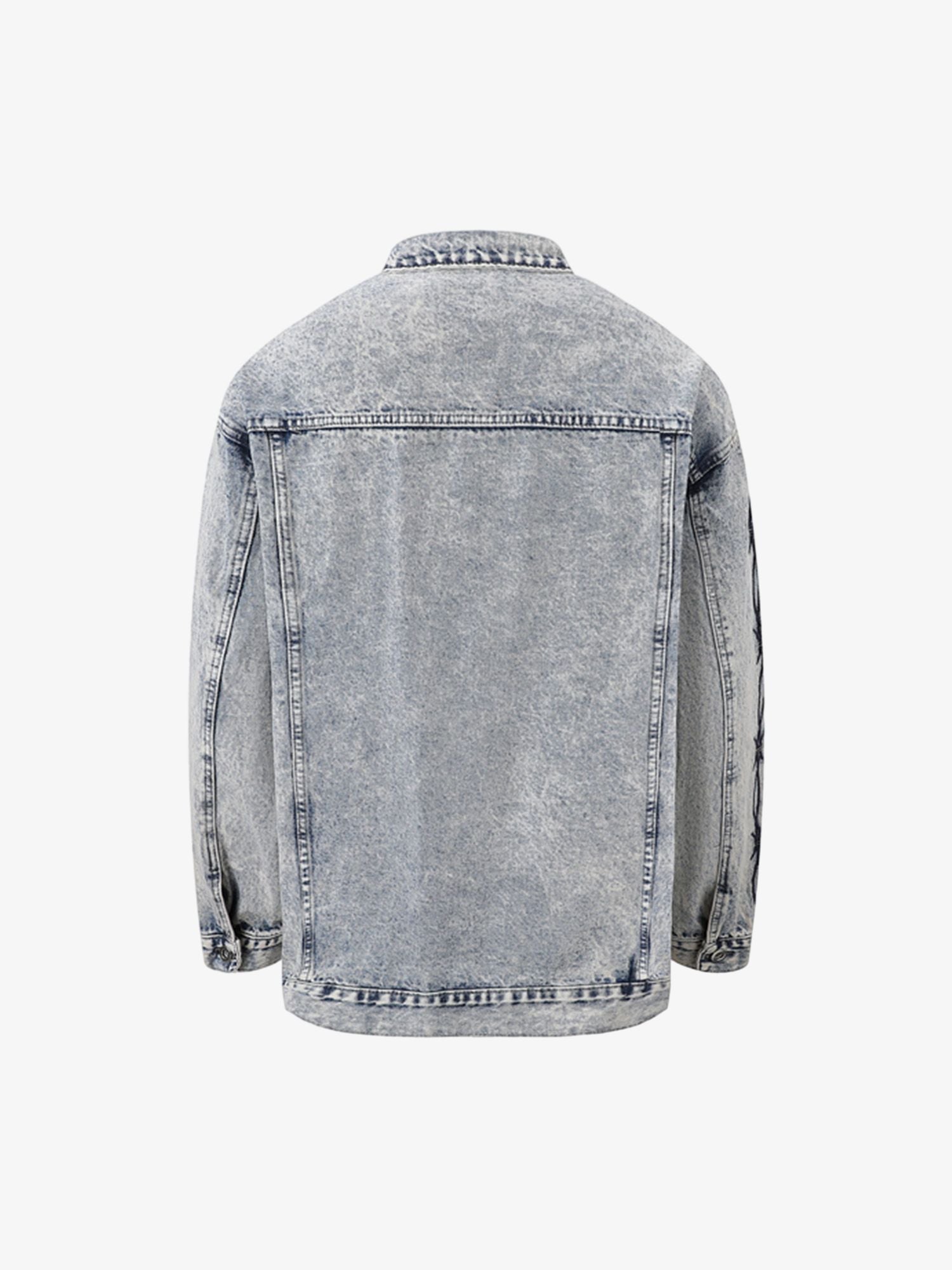 Thesupermade Thorn Embroidered Denim Jacket 