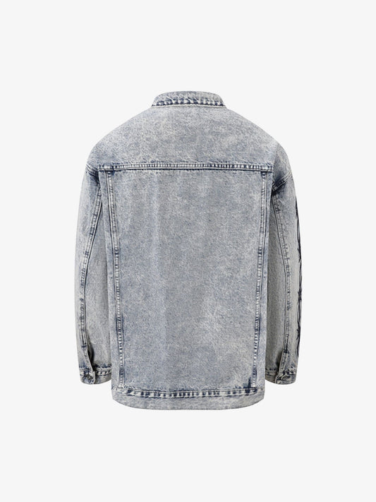 Thesupermade Thorn Embroidered Denim Jacket 