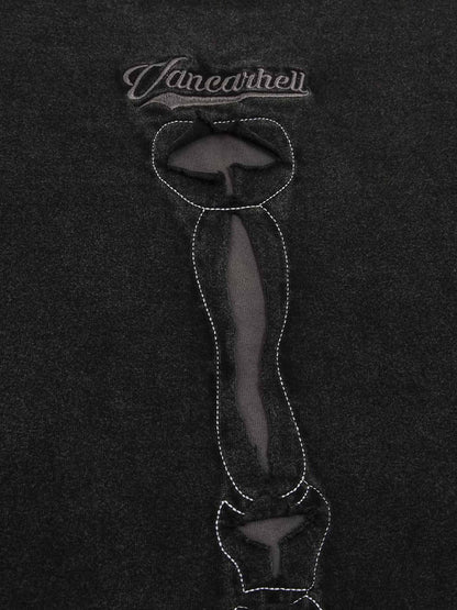 Dark Bones Washed Short-sleeved T-shirt - 1627 