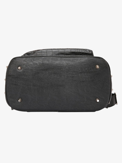 Rivet Crocodile-Print Backpack - 2464 
