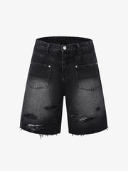 Ripped Denim Distressed Suit - 2460 