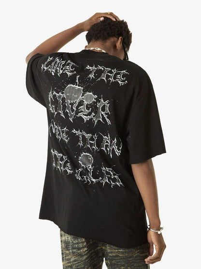 Thesupermade High Street Letter Print Short-sleeved T-shirt 