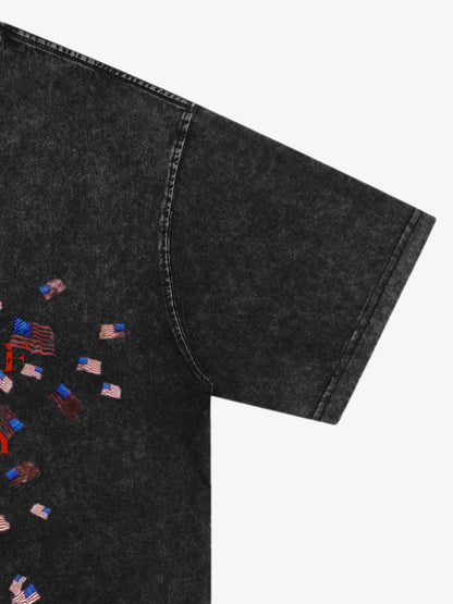 Orginal Street Broken Phantom Butterfly Independence Day T-shirt 