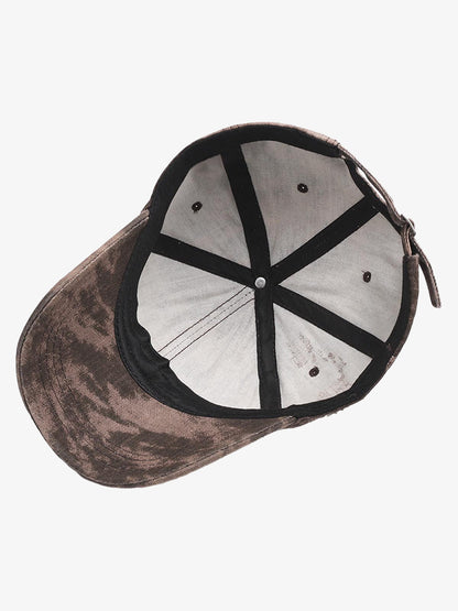 Washed Color Matching Hole  Cap 