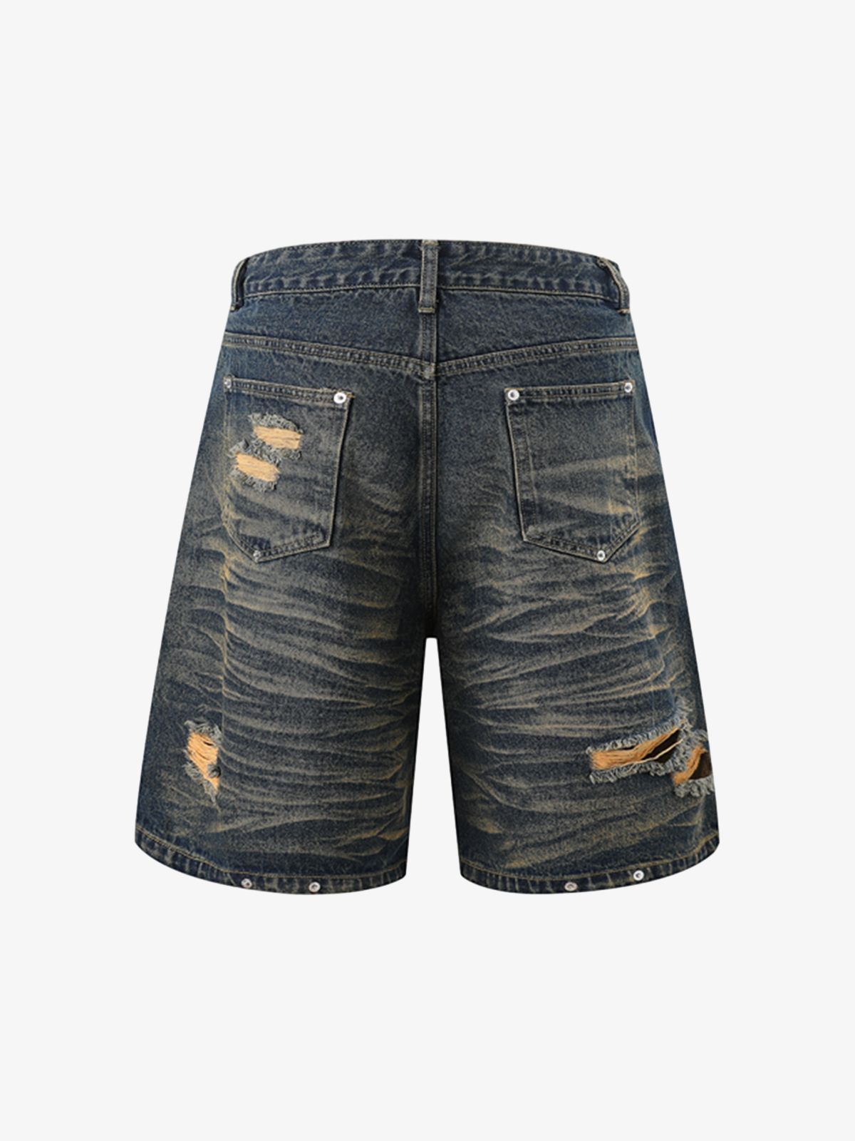 Distressed Washed Distressed Denim Set 