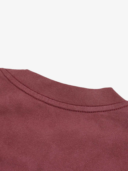 Distressed Gradient Lettering Print T-shirt 