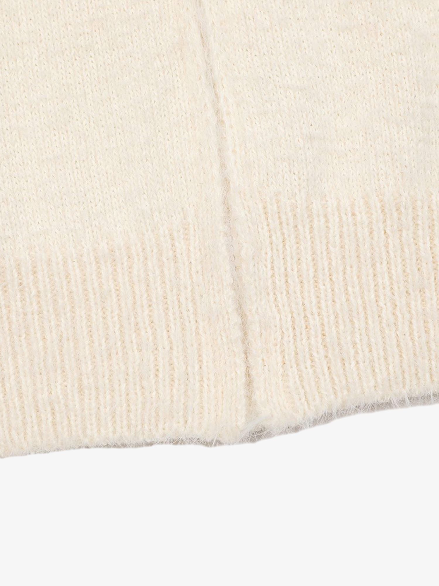 Thesupermade Star Knit Hooded Zip Up Cardigan Sweater 
