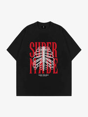 Thesupermade Skull Printed Logo Design T Shirt -1159 