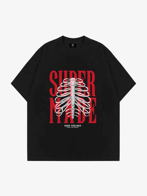 Thesupermade Skull Printed Logo Design T Shirt -1159 