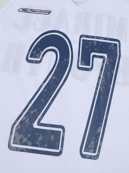 Oversized NO. 27 Sports Jersey T-Shirt 