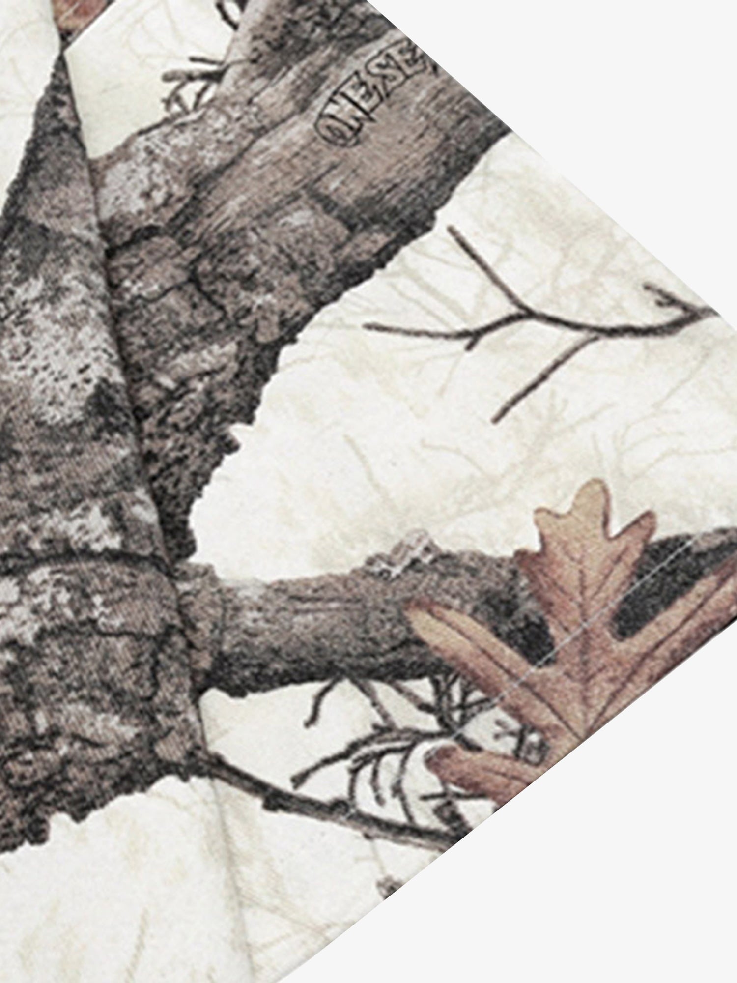 Thesupermade Retro Branches & Fallen Leaves Print Workwear Set 