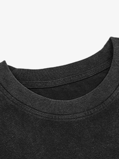 Street Cross Print T-Shirt 