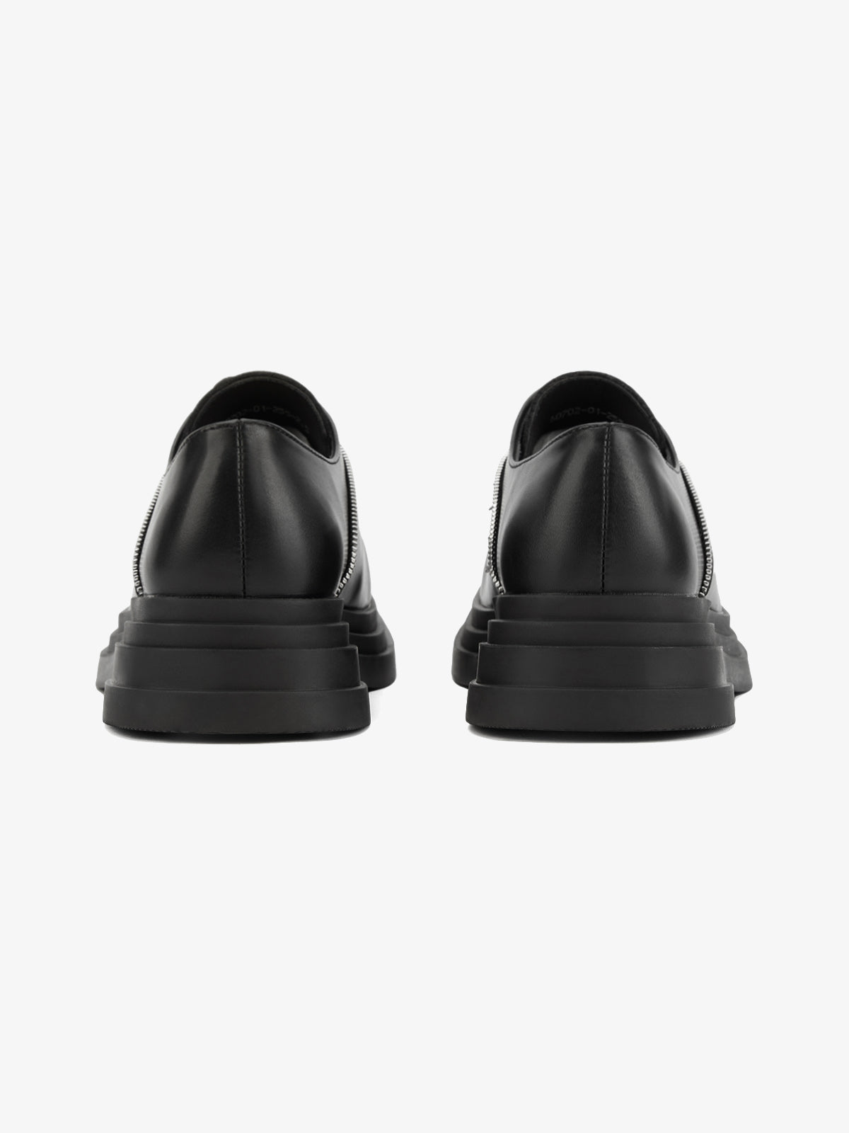 Thesupermade Punk Personality Zipper Design Leather Shoes - 2173 