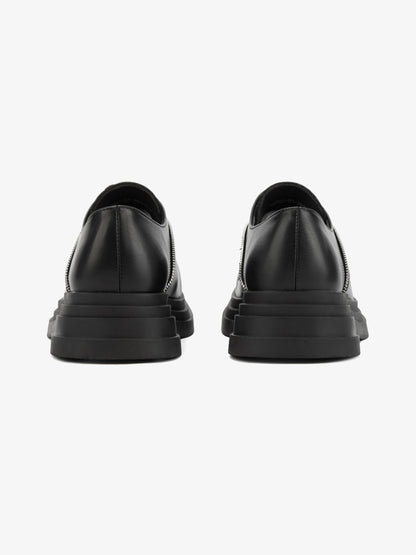 Thesupermade Punk Personality Zipper Design Leather Shoes - 2173 