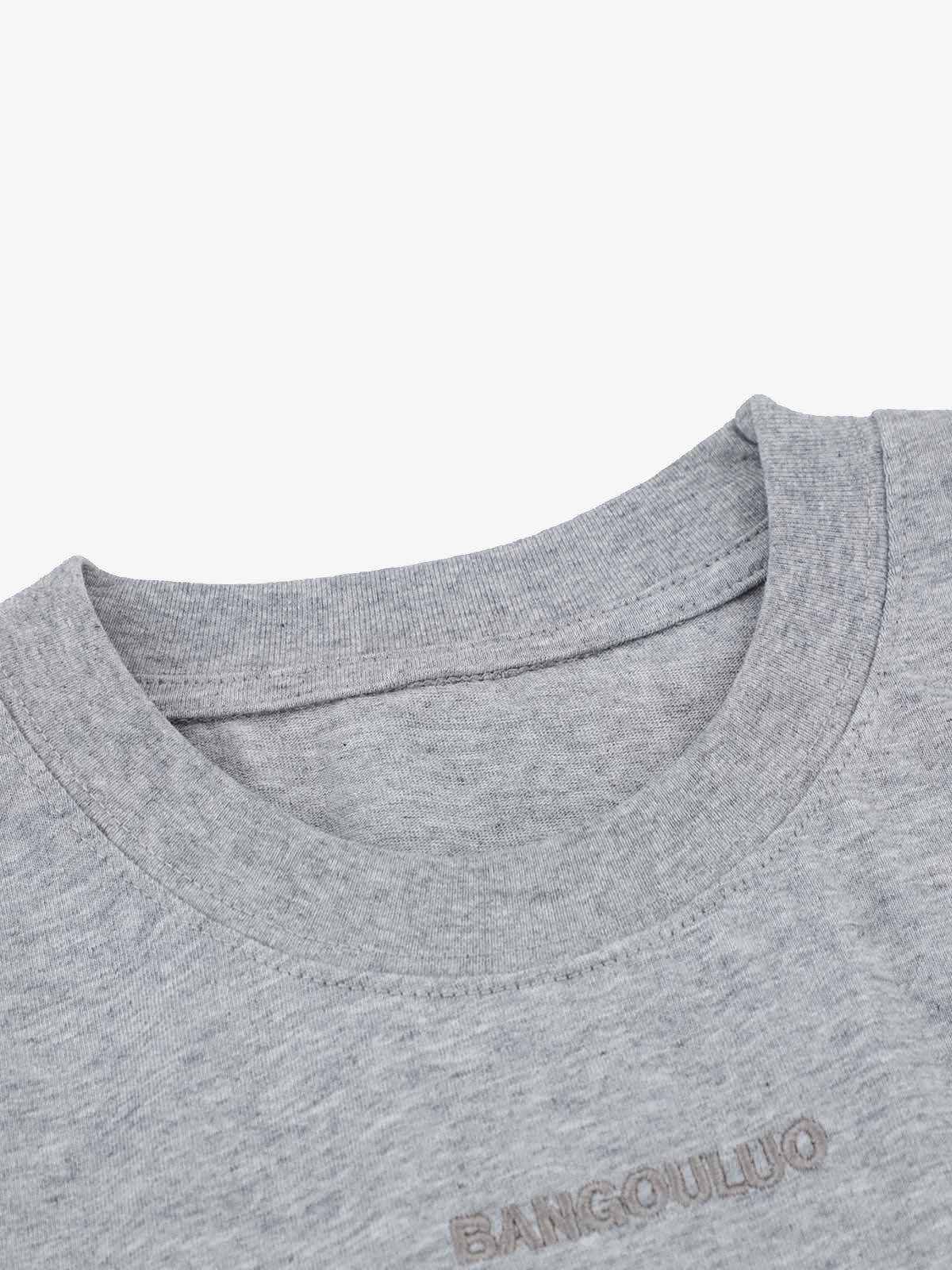 Retro Quilted Design T-shirt 