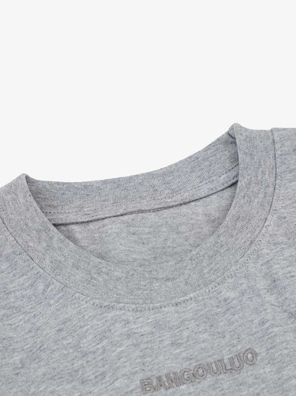 Retro Quilted Design T-shirt 