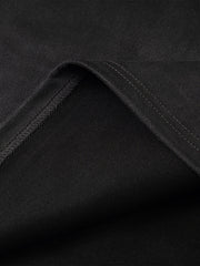 Embroidered Neckline Oversized T-Shirt 
