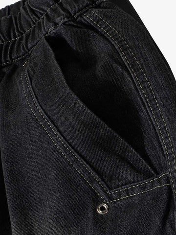 Street RO Washed Denim Cargo Jort 