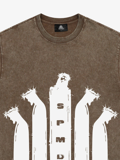 Original Saint Slogan Graphic T-Shirt 