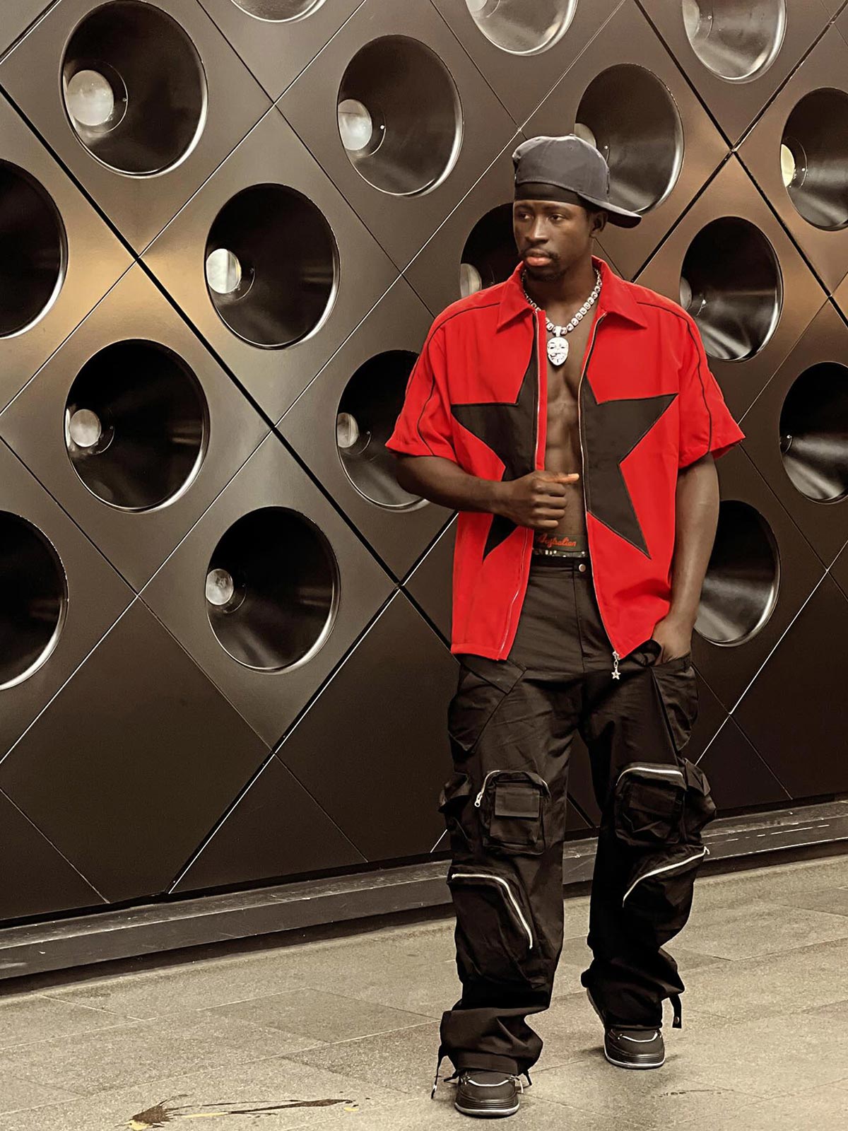 Multi-Pocket Casual Workwear Wide Leg Pants - 1643 