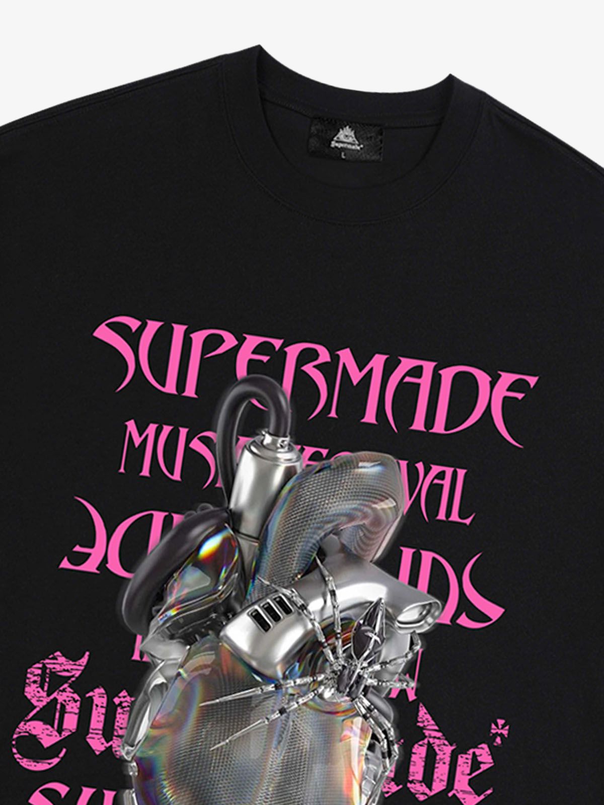 Cyberpunk Heart Graphic T-Shirt 