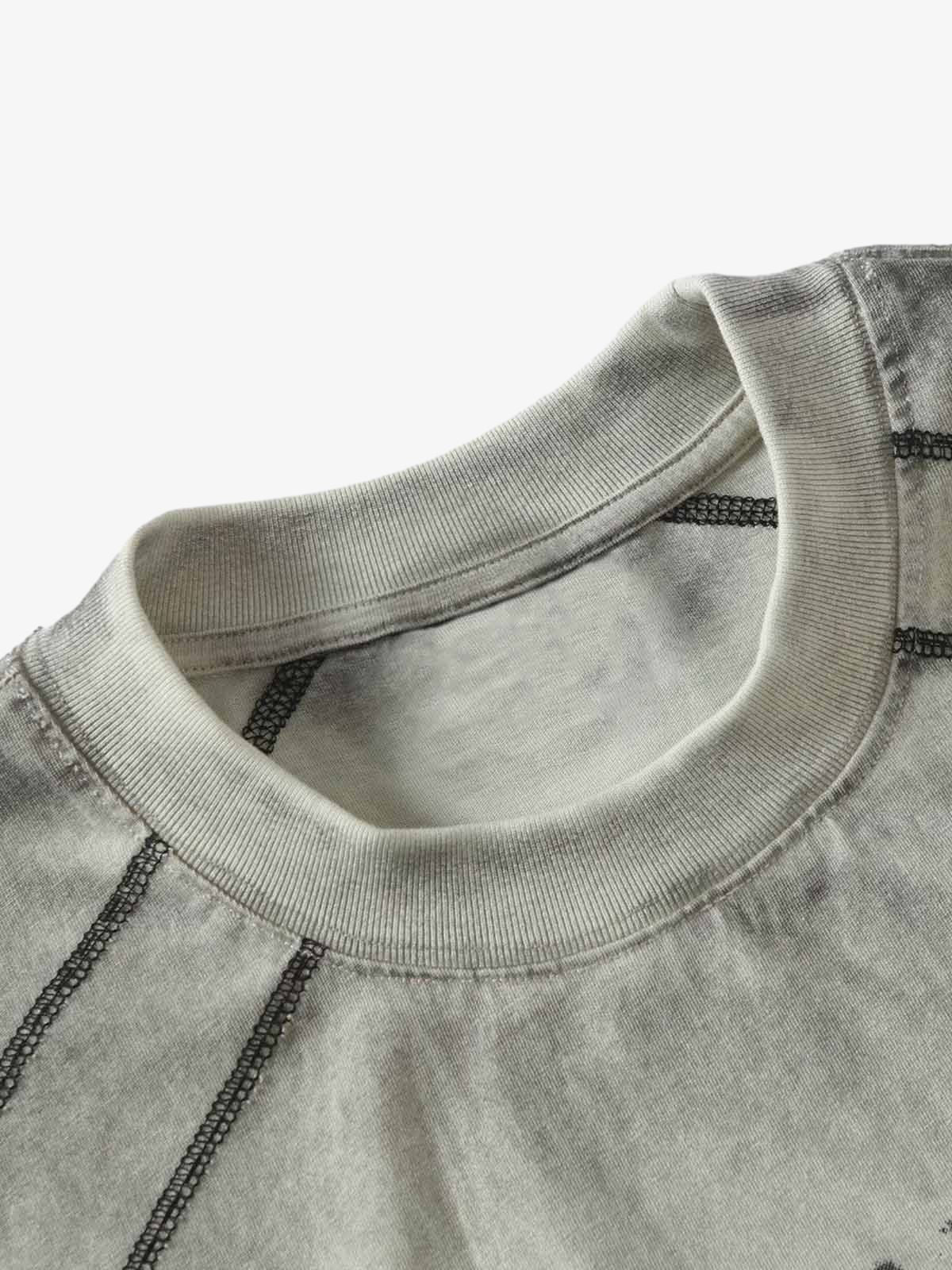 Street Dirty Dyed Gradient Motorcycle T-shirt 
