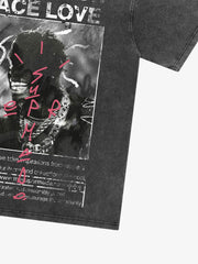 Thesupermade Gangsta Rapper Oversize Graphic T-shirt  - 1990 