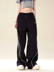 Thesupermade Retro Color Matching Casual Pants 