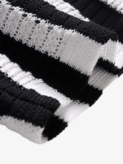 Cleanfit Striped Knit Cardigan Shirt 