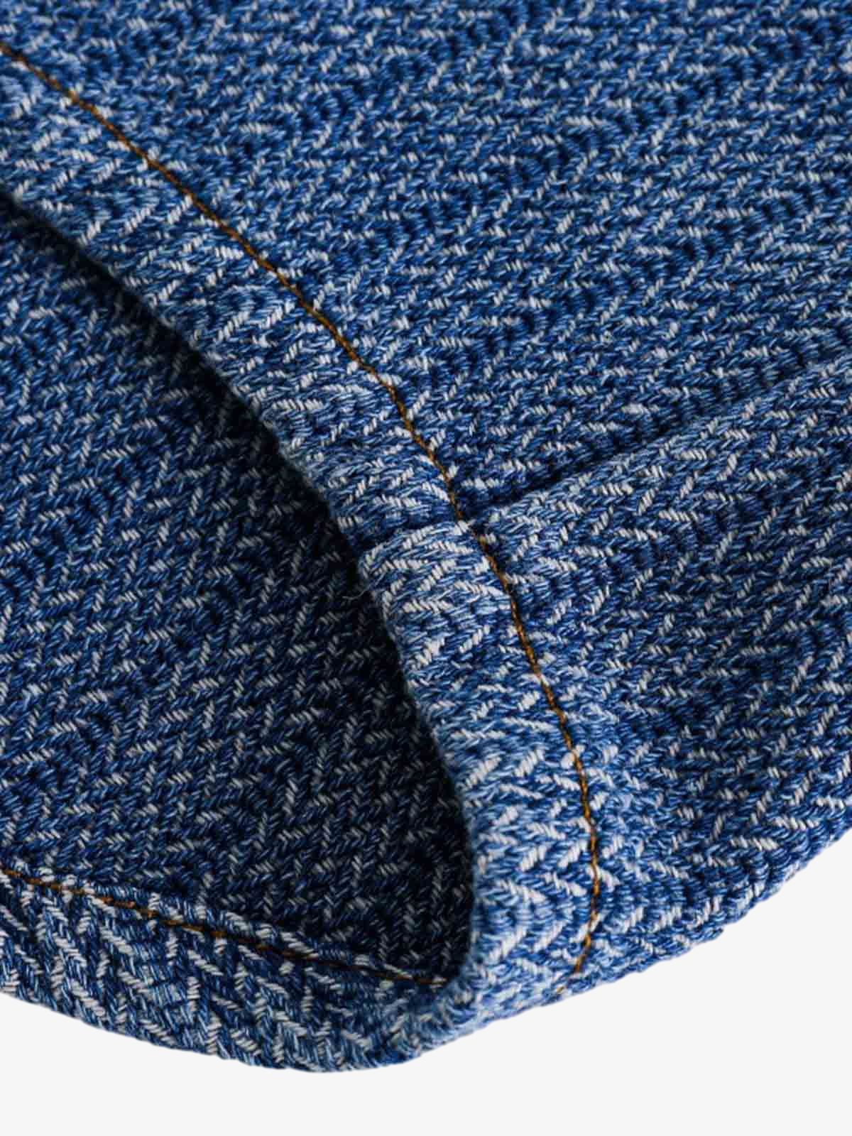 Thesupermade Gradient Denim Short-Sleeve Shirt 