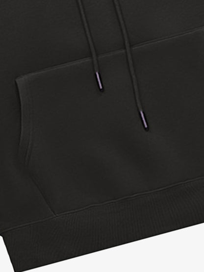 Thesupermade Letter Graphics Fleece Hoodie 
