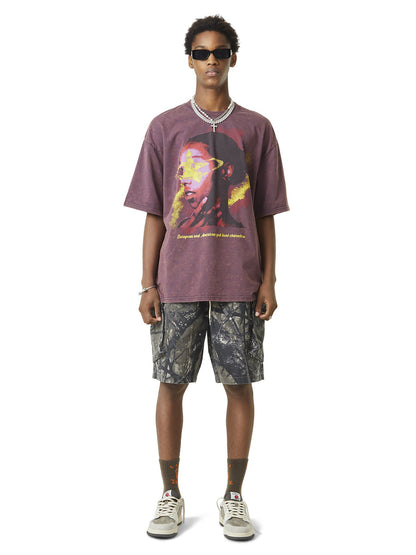 Thesupermade Fallen Leaf Camouflage Pocket Workwear Shorts - 2050 