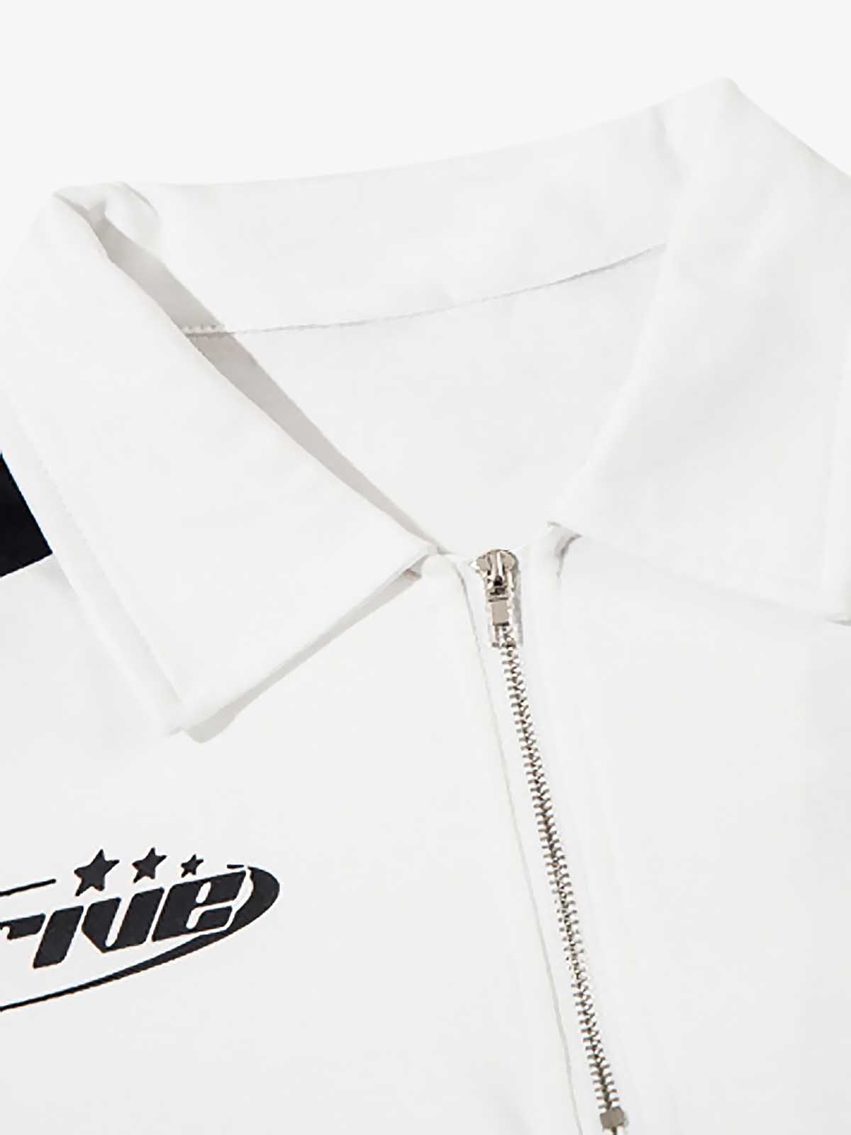 Thesupermade High Street Racing Long Sleeve Polo Shirt- 1980 
