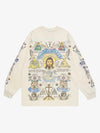 Thesupermade American High Street Graffiti Long Sleeve T-Shirt 