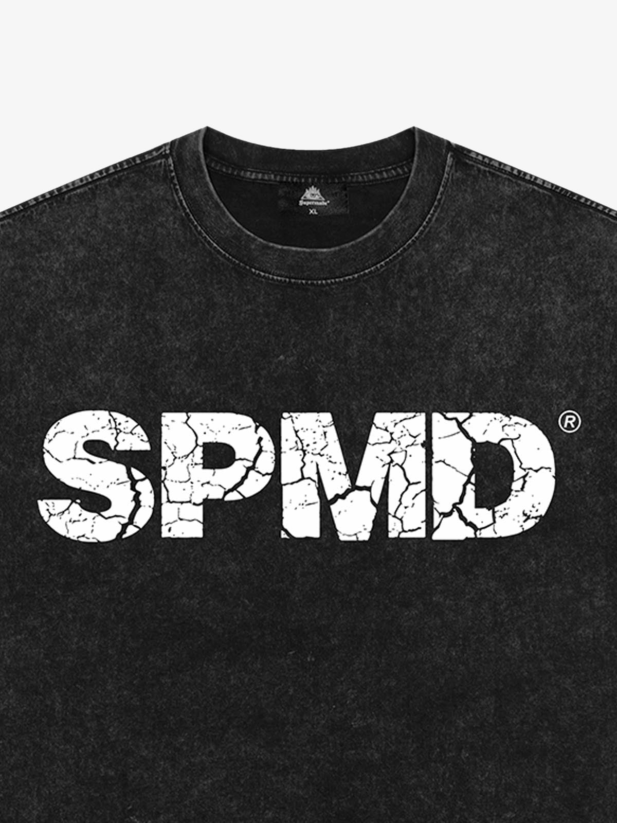 Original Vintage Cracked Letter Graphic T-Shirt 