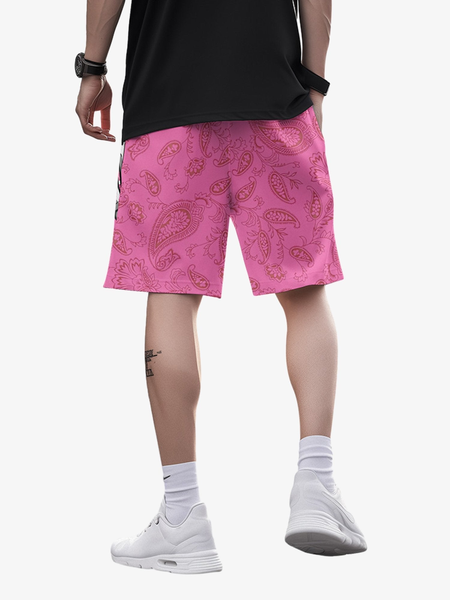 Thesupermade Skull Hand Print Hip-hop Shorts 