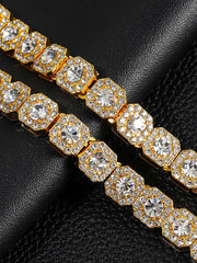 Thesupermade Round Diamond Cuban Necklace 